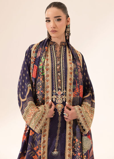 Digital printed handwork silk