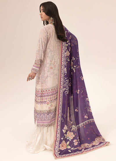 Digital printed handwork silk