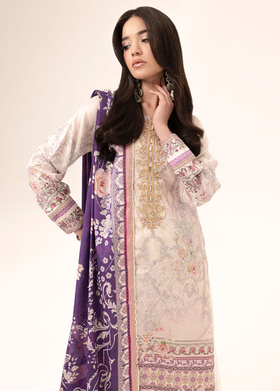 Digital printed handwork silk