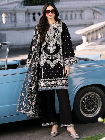 CLARA BY BINILYAS EMBROIDERED 3 PC LUXURY LAWN ||214 - A