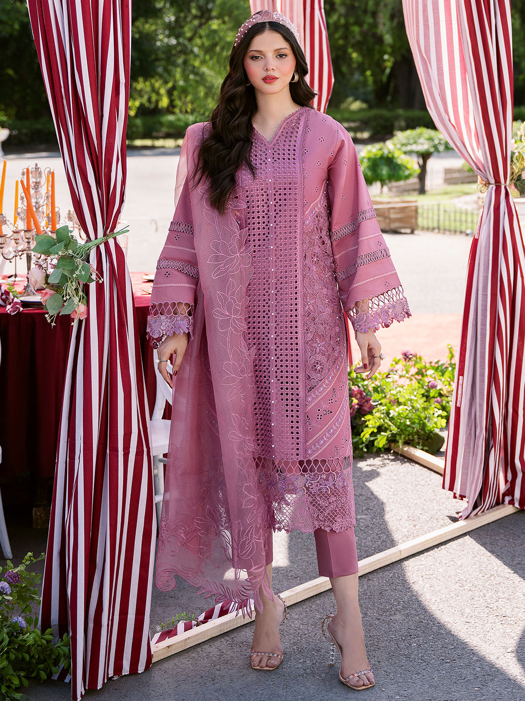 CLARA BY BINILYAS EMBROIDERED 3 PC LUXURY LAWN ||215 - A