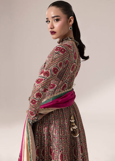 Digital printed handwork silk
