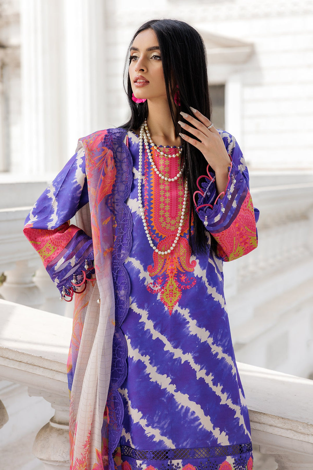 3-PC Unstitched Embroidered Lawn Collection