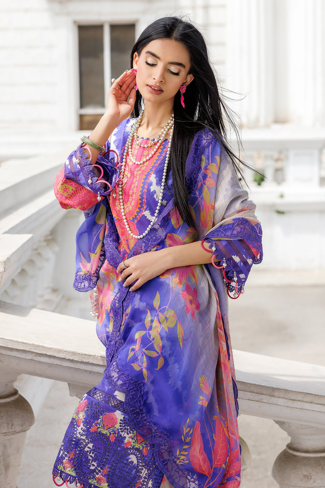 3-PC Unstitched Embroidered Lawn Collection