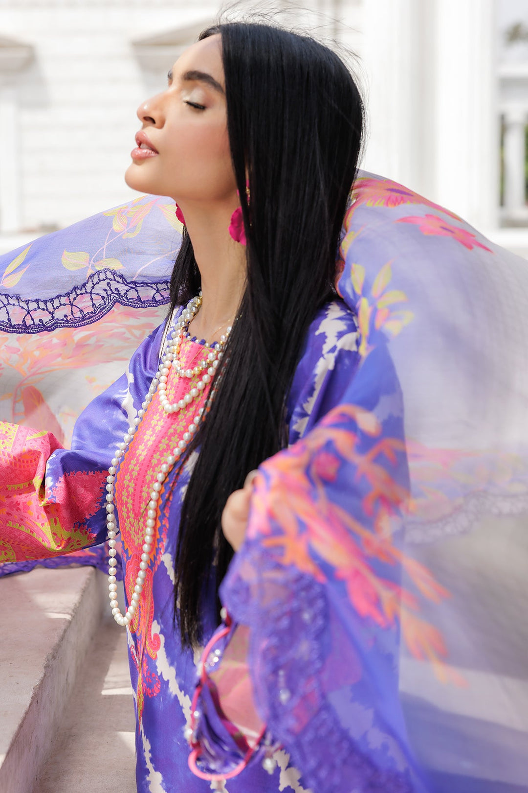 3-PC Unstitched Embroidered Lawn Collection