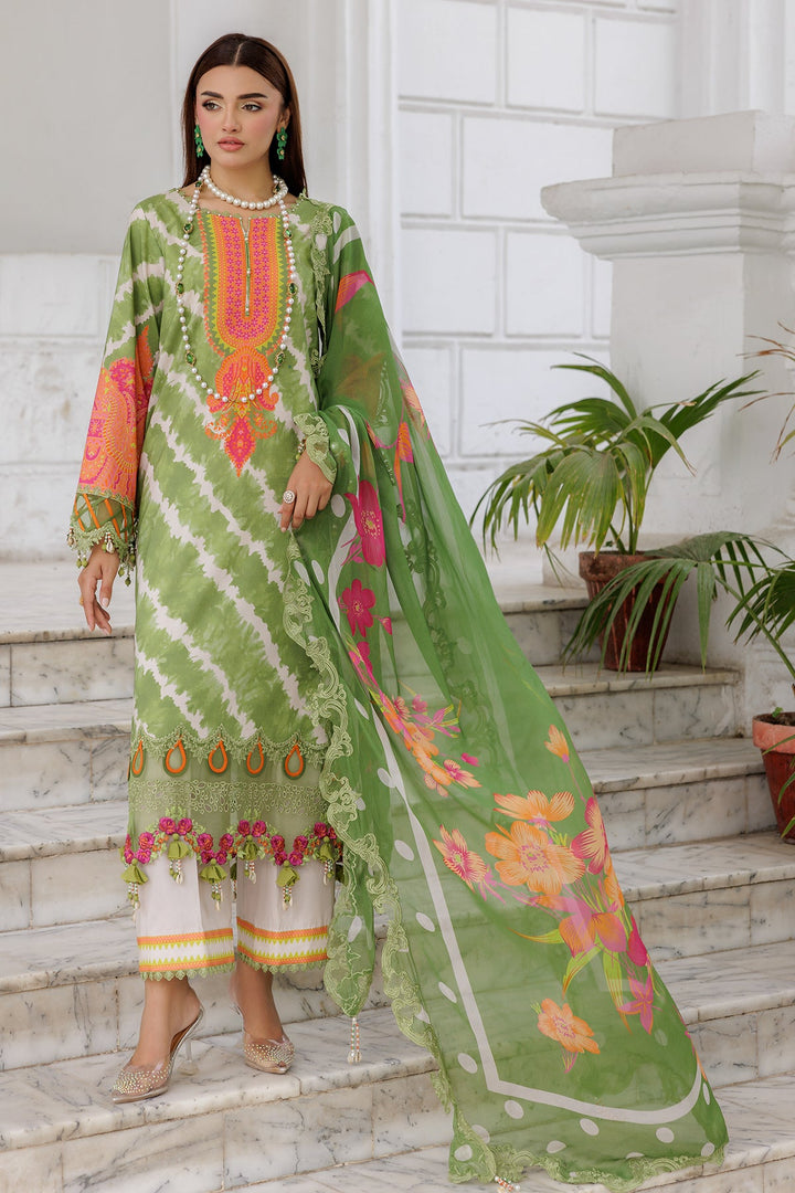 3-PC Unstitched Embroidered Lawn Collection
