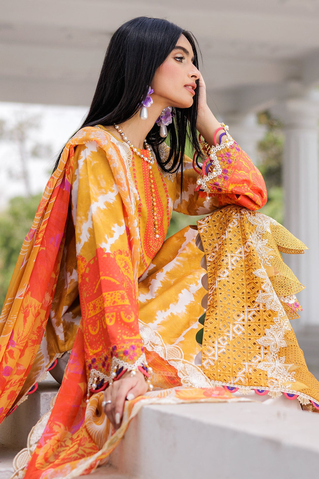 3-PC Unstitched Embroidered Lawn Collection