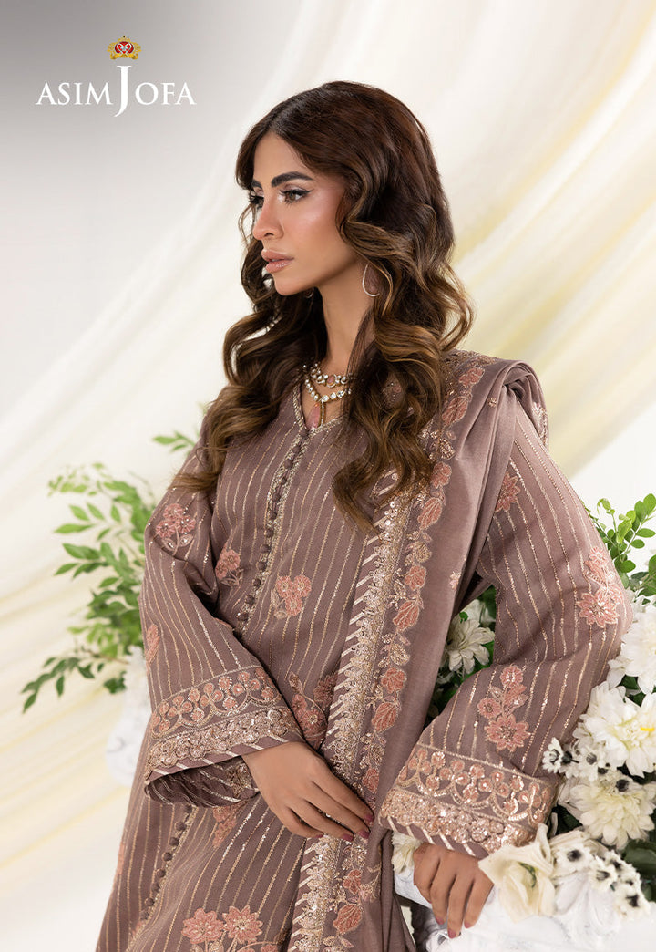 EMBROIDERED PAPER COTTON UNSTITCHED 3 PCS