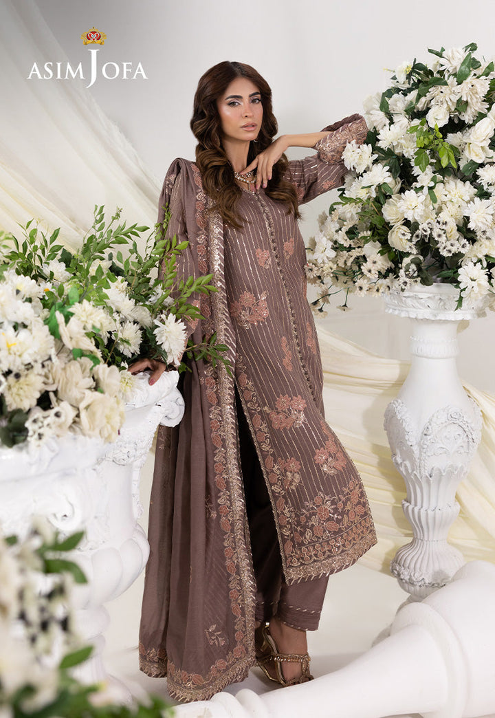EMBROIDERED PAPER COTTON UNSTITCHED 3 PCS