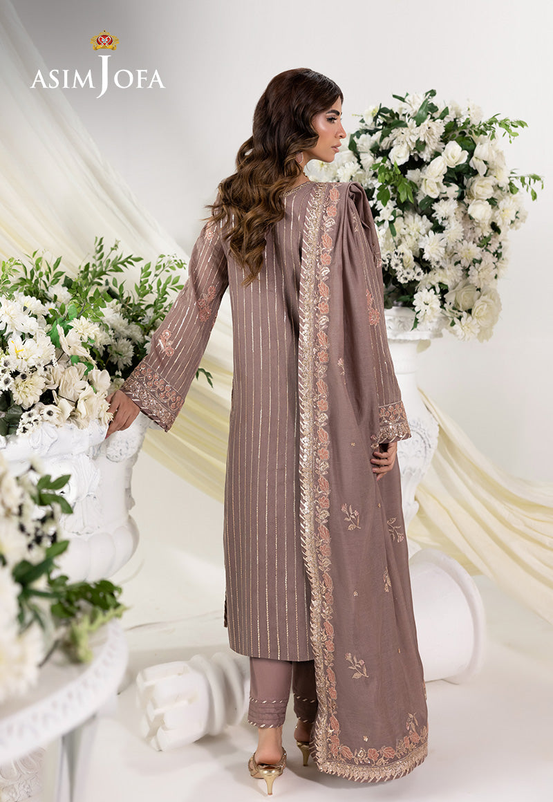 EMBROIDERED PAPER COTTON UNSTITCHED 3 PCS