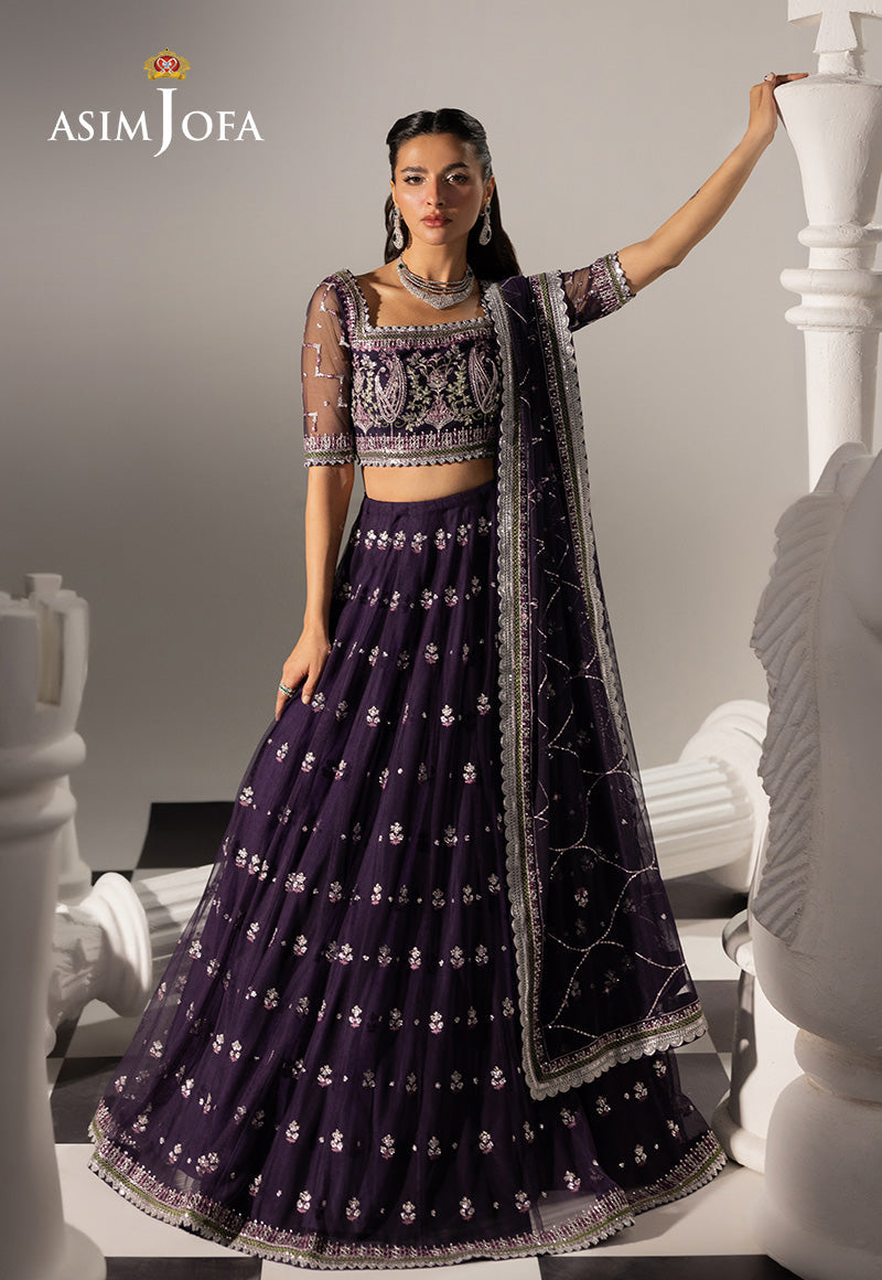 EMBROIDERED NET UNSTITCHED 3 PCS