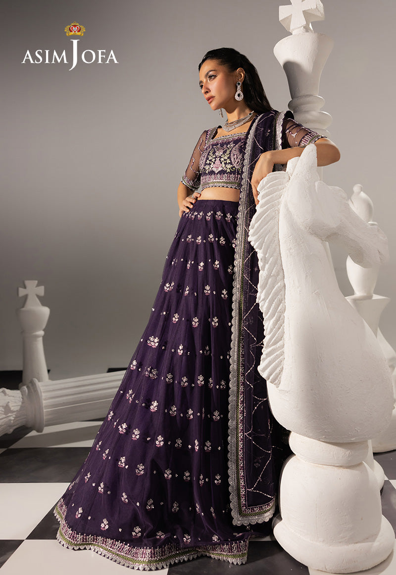 EMBROIDERED NET UNSTITCHED 3 PCS