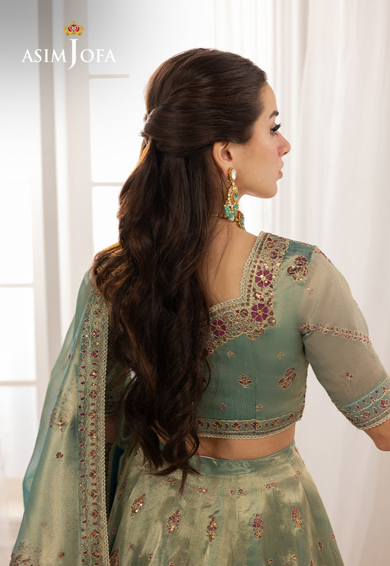 EMBROIDERED ZARI TISSUE UNSTITCHED 3 PCS