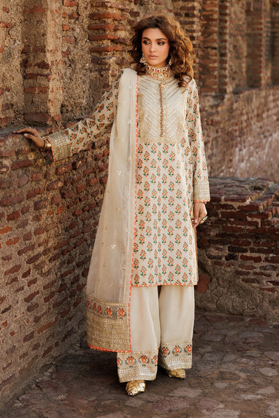 3-PC Embroidered Raw-Silk Suit (Pret)