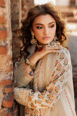 3-PC Embroidered Raw-Silk Suit (Pret)