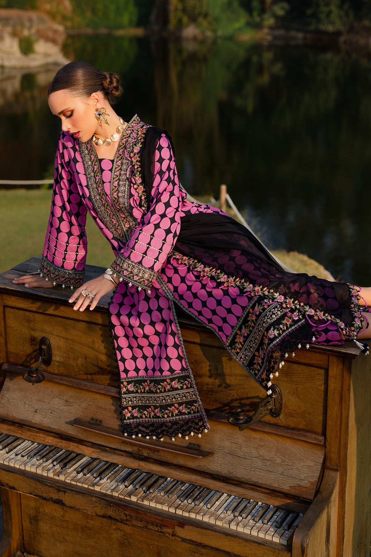 3-PC Unstitched Festive Edit Lawn Collection