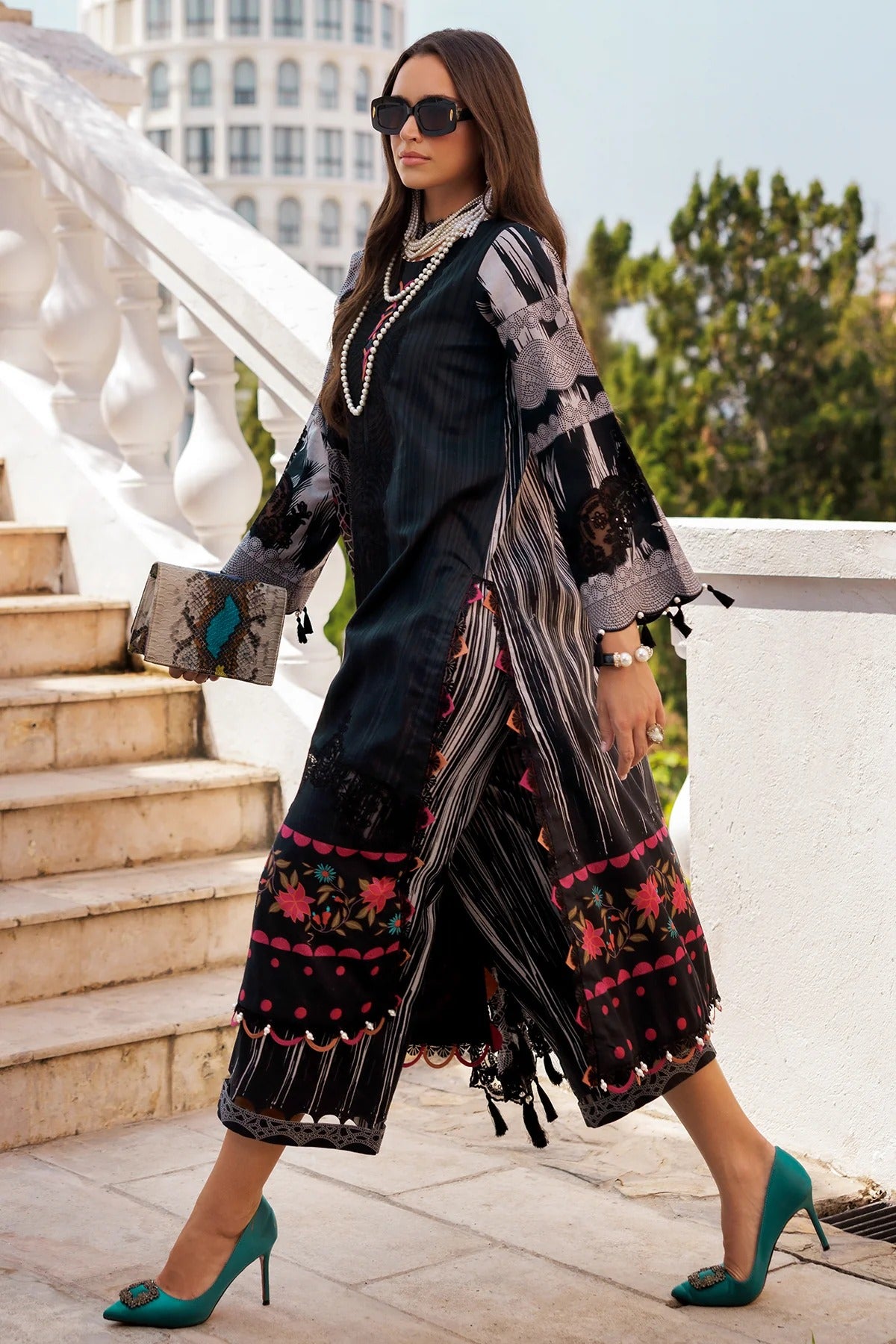 3-PC Unstitched Embroidered Lawn Collection