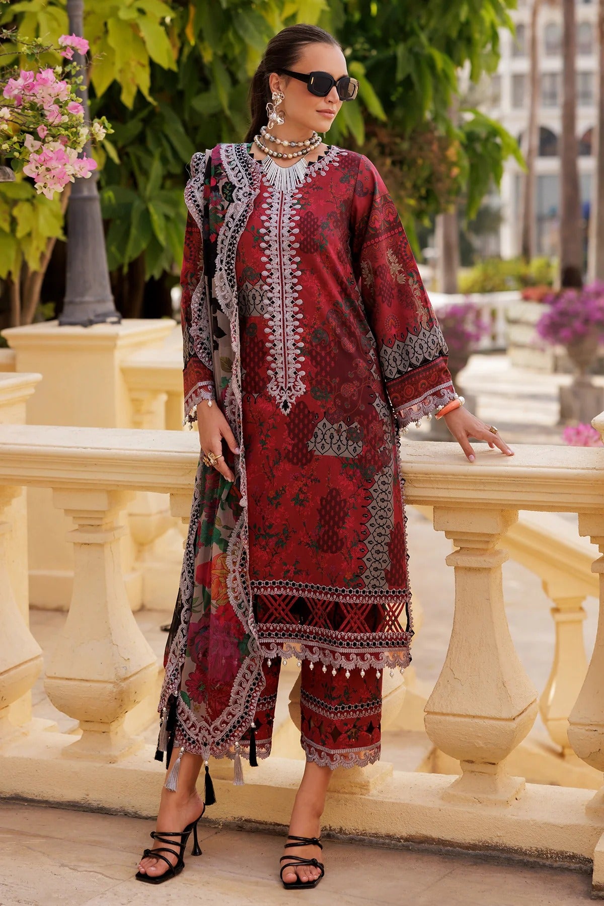 3-PC Unstitched Embroidered Lawn Collection