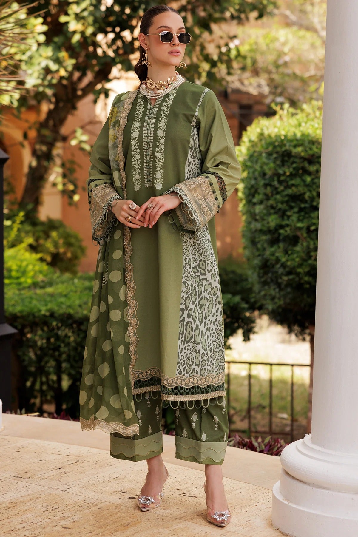 3-PC Unstitched Embroidered Lawn Collection