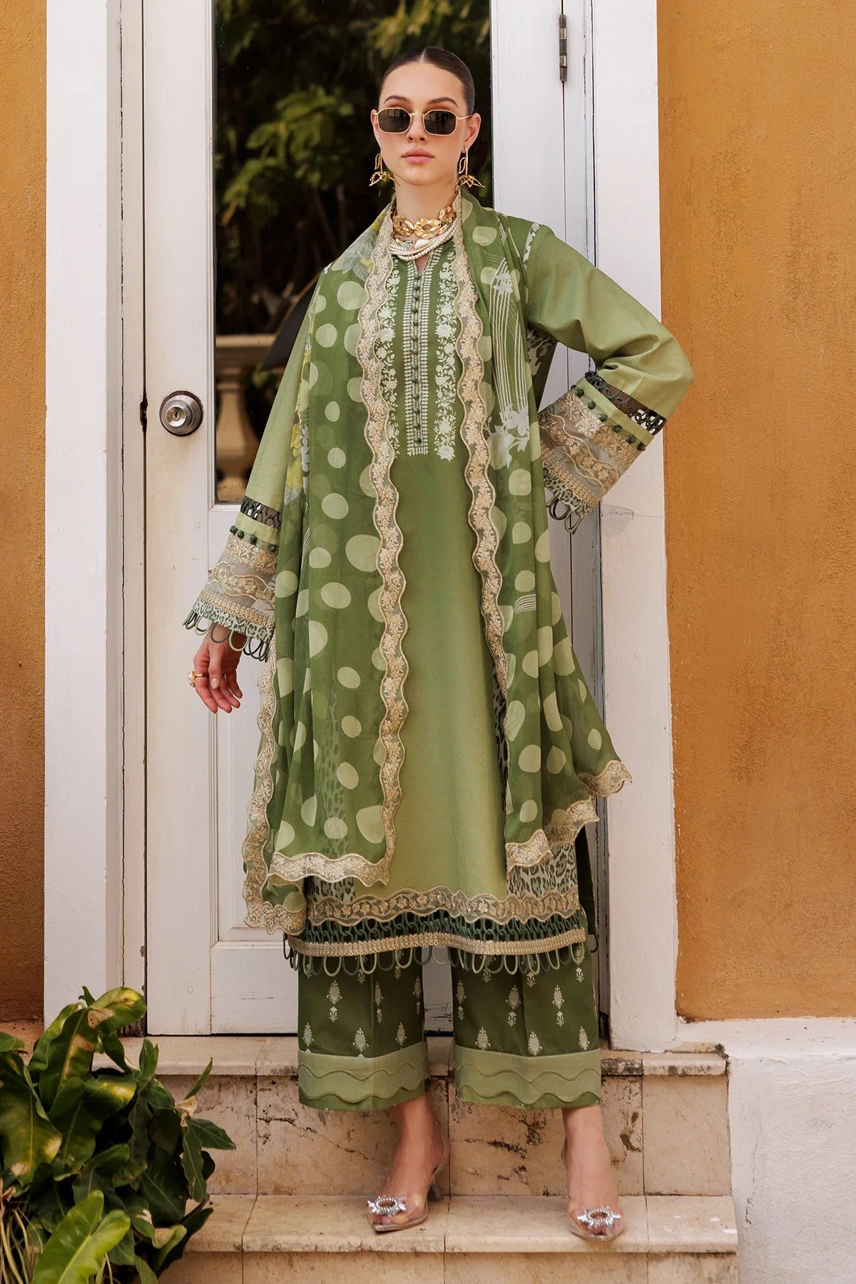 3-PC Unstitched Embroidered Lawn Collection
