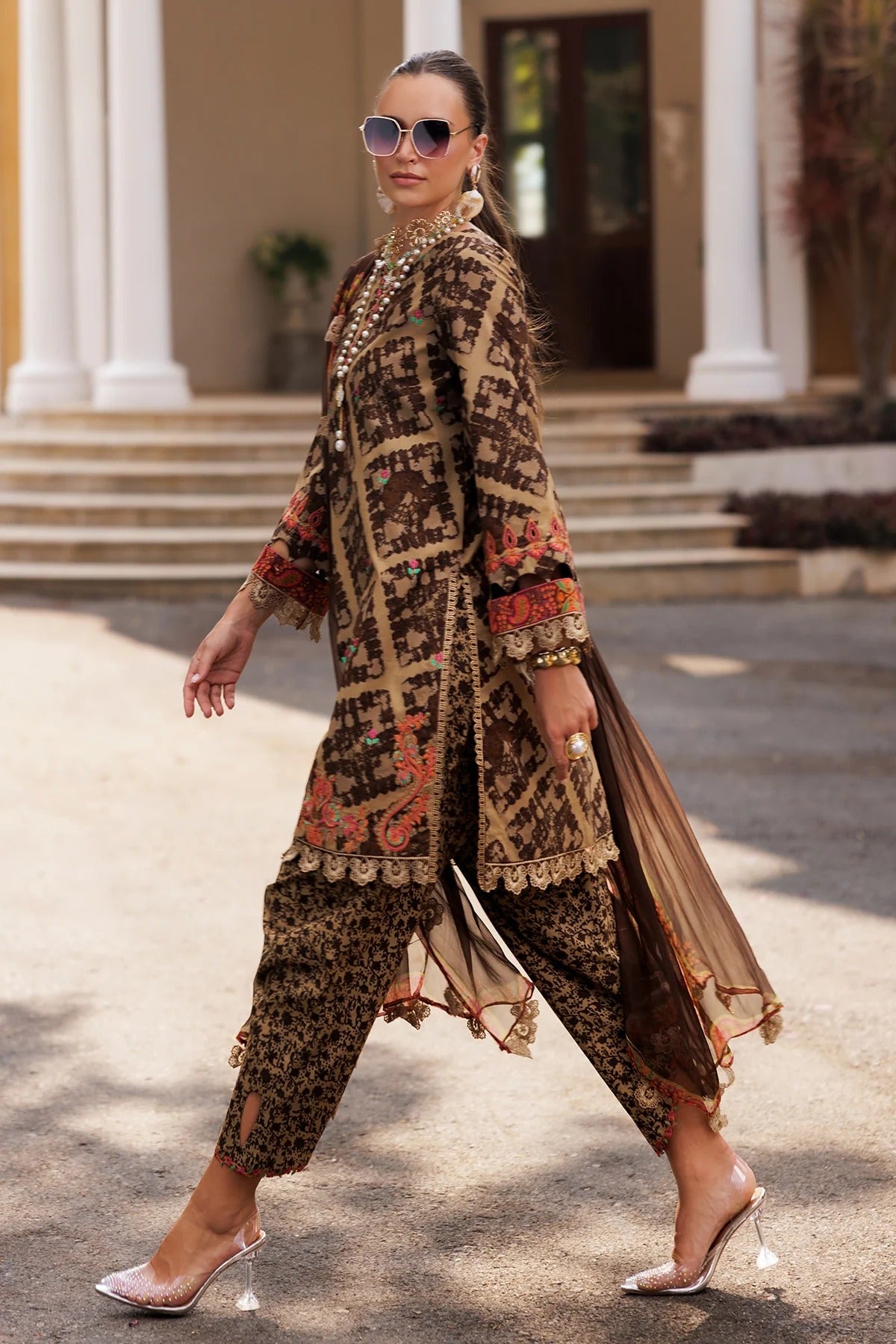 3-PC Unstitched Embroidered Lawn Collection
