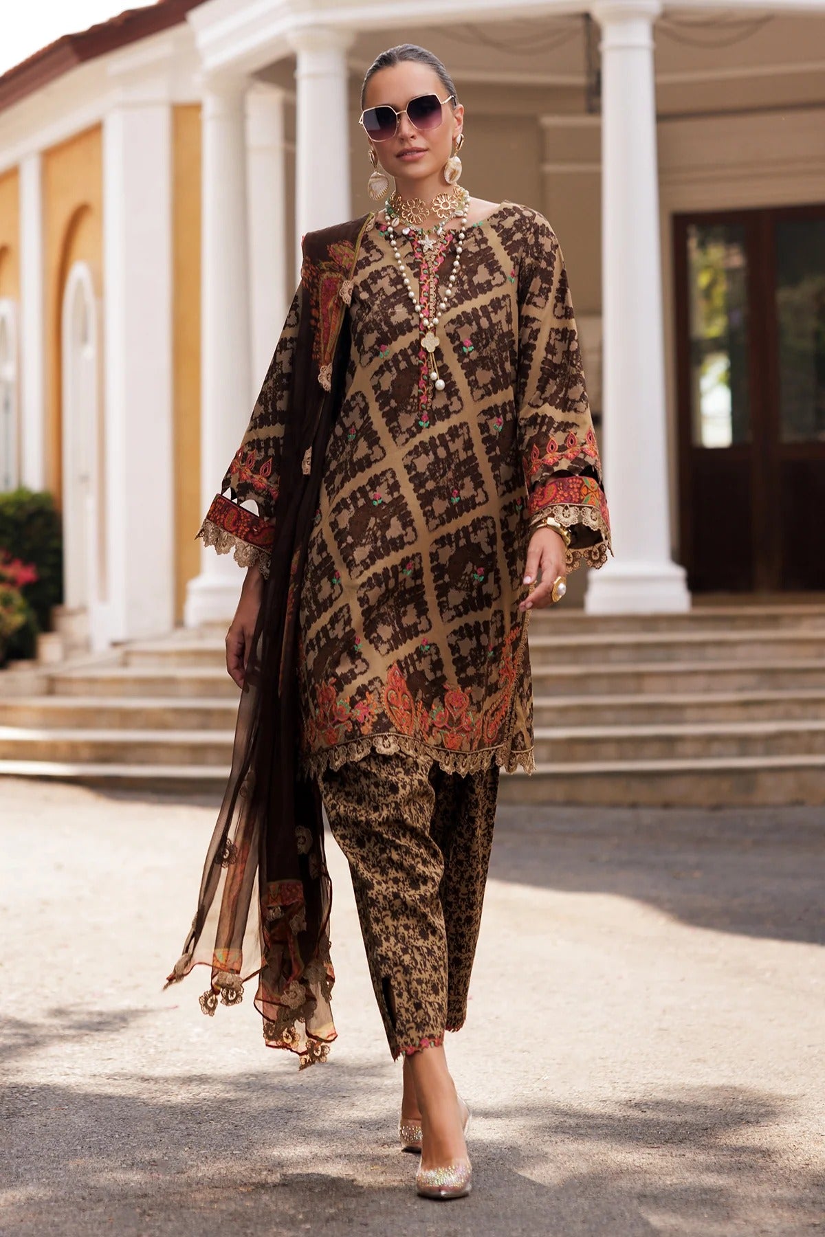 3-PC Unstitched Embroidered Lawn Collection
