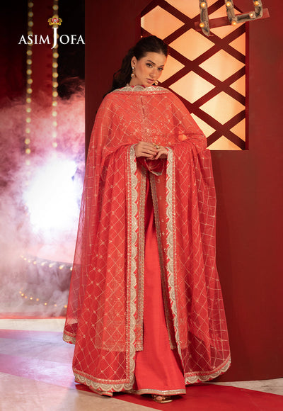 Embroidered Net 3 Pcs