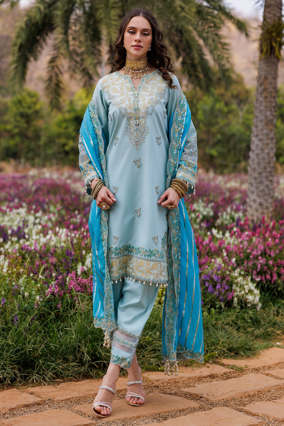 3-PC Unstitched Embroidered Lawn Collection
