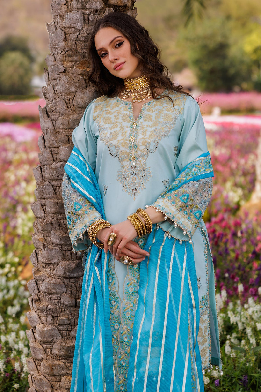 3-PC Unstitched Embroidered Lawn Collection