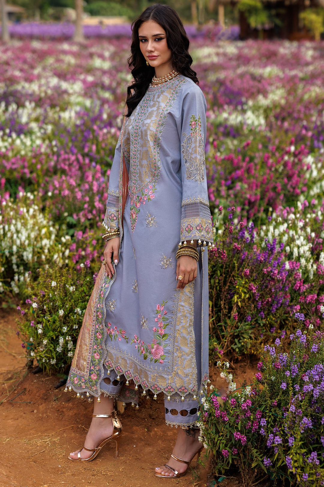 3-PC Unstitched Embroidered Lawn Collection