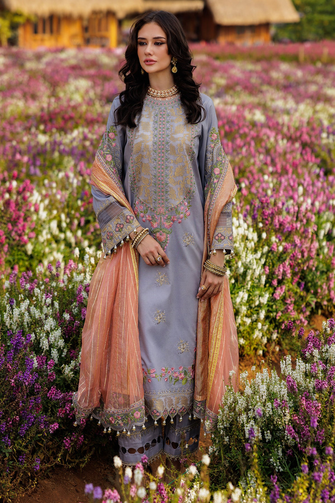 3-PC Unstitched Embroidered Lawn Collection