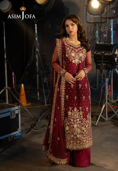 Embroidered Net 3 Pcs