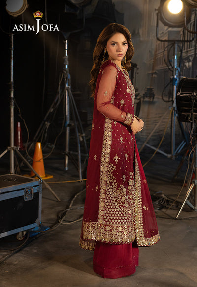 Embroidered Net 3 Pcs