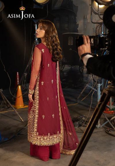 Embroidered Net 3 Pcs
