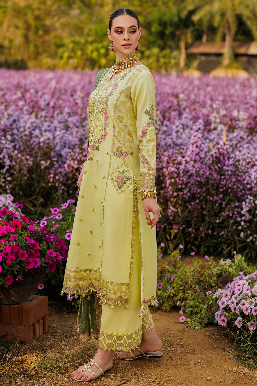 3-PC Unstitched Embroidered Lawn Collection