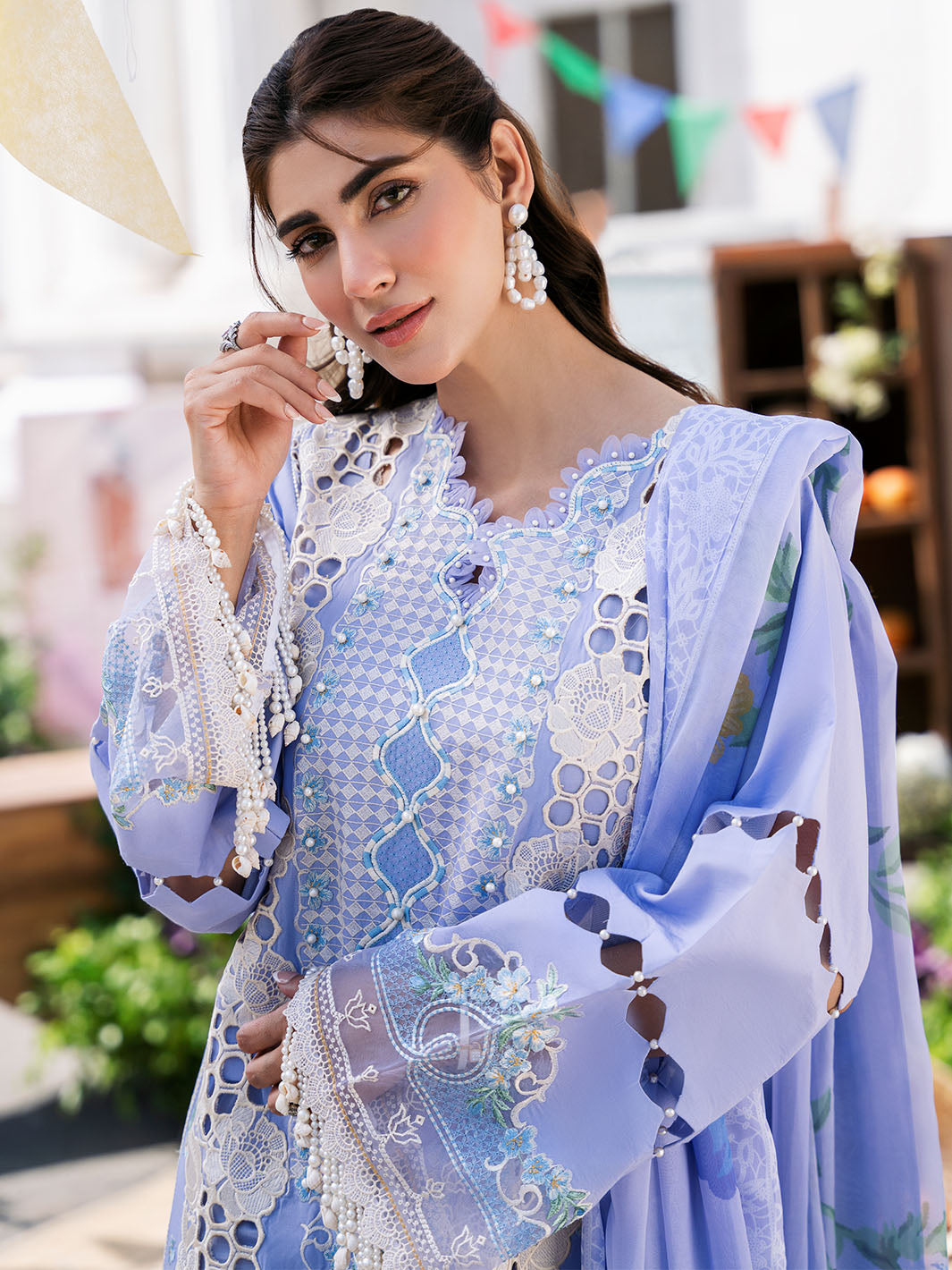 CLARA BY BINILYAS EMBROIDERED 3 PC LUXURY LAWN ||213 - A