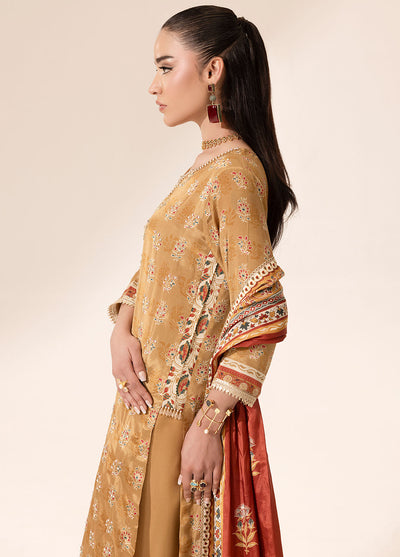 Digital printed handwork silk