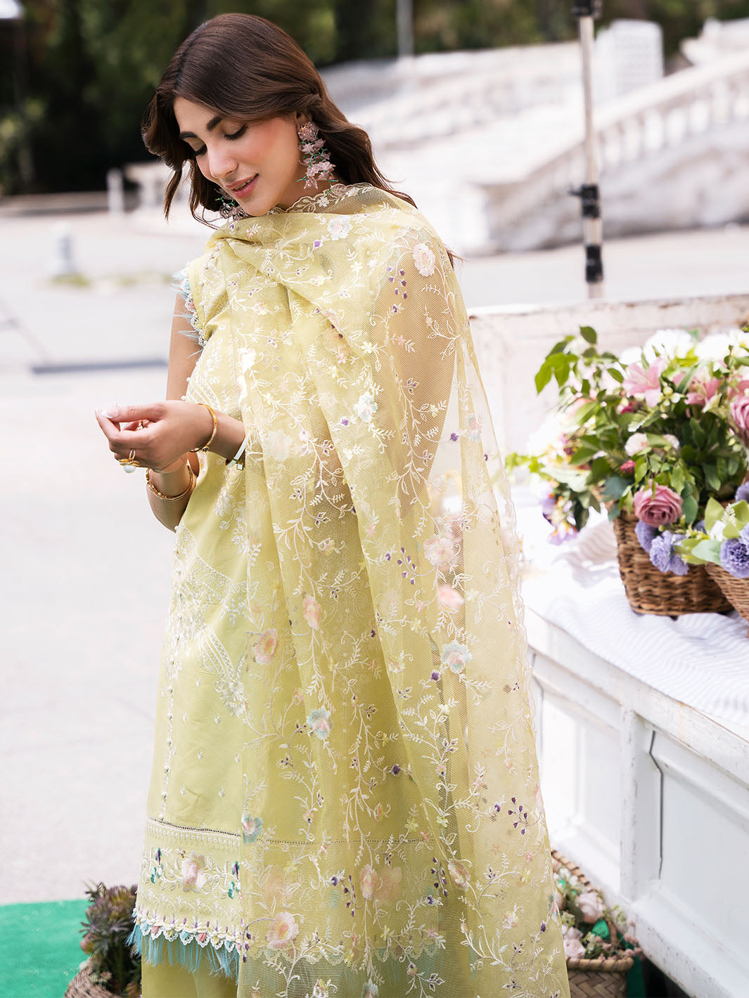 CLARA BY BINILYAS EMBROIDERED 3 PC LUXURY LAWN ||214 - B