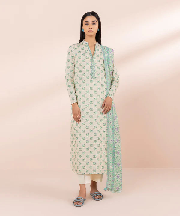 SAPPHIRE PRINTED LAWN SUIT 2 PC