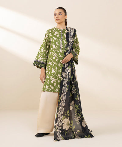 2 Piece Printed Cotton Viscose Suit