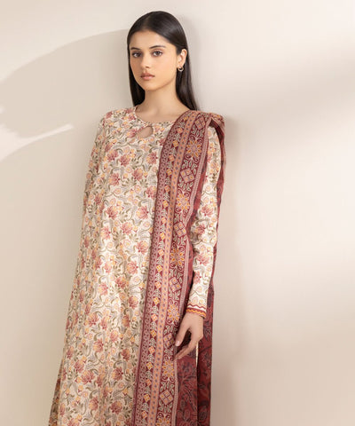 3 Piece - Printed Lawn Suit