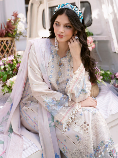 CLARA BY BINILYAS EMBROIDERED 3 PC LUXURY LAWN ||213 - B