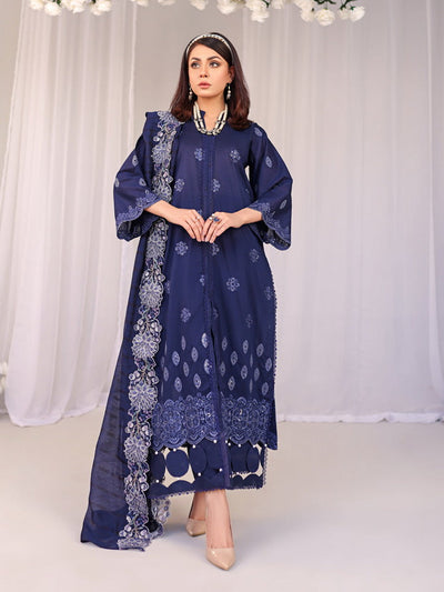 Humdum Unstitched Chikankari Embroidered Lawn