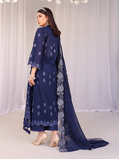 Humdum Unstitched Chikankari Embroidered Lawn