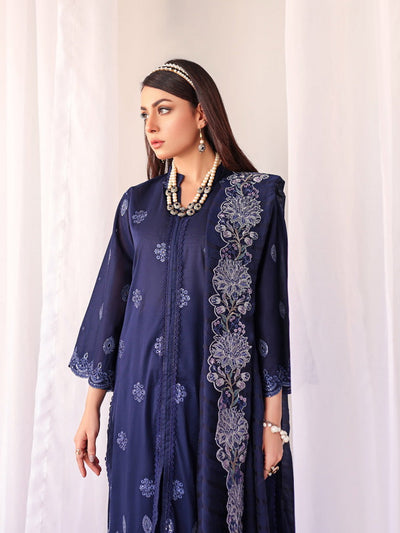 Humdum Unstitched Chikankari Embroidered Lawn