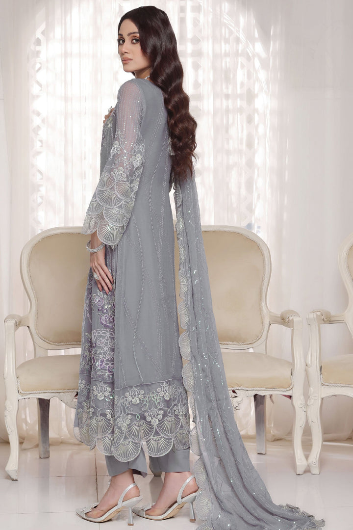 Myra Luxury Embroidered Chiffon 3 Piece