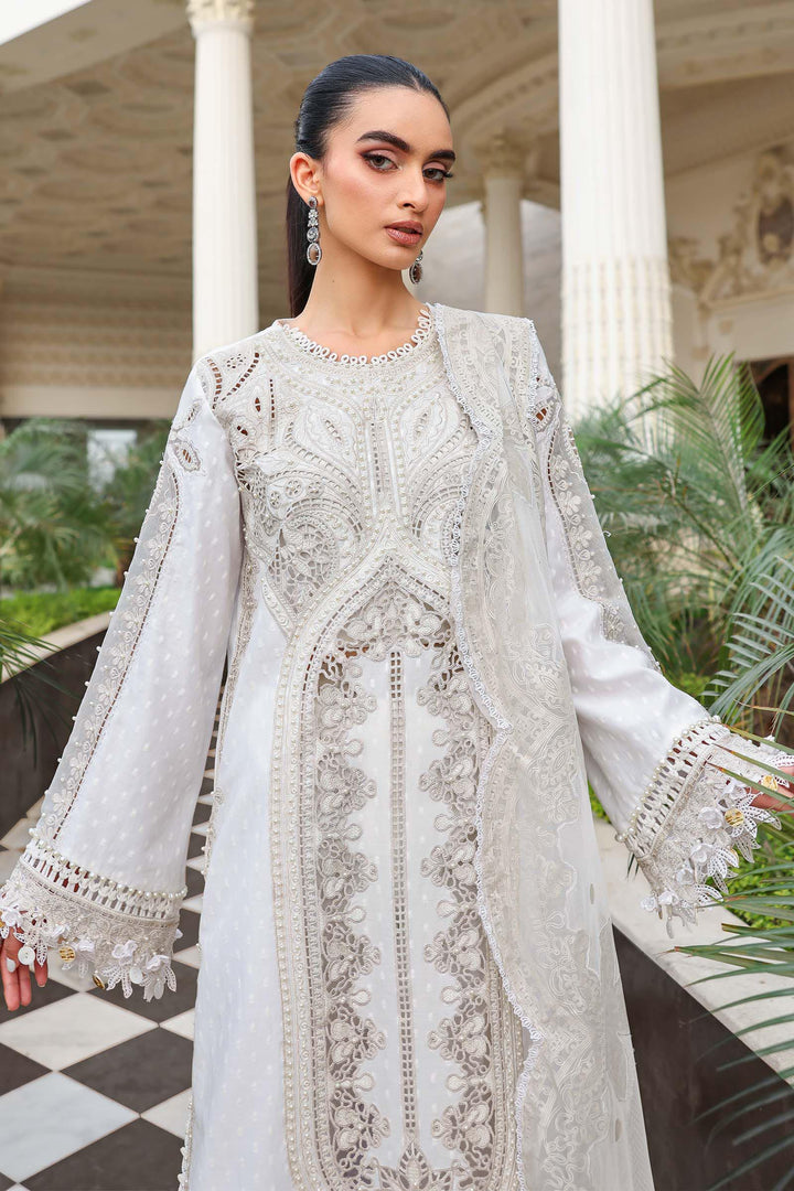 3 Piece Unstitched Embroidered Lawn Suit