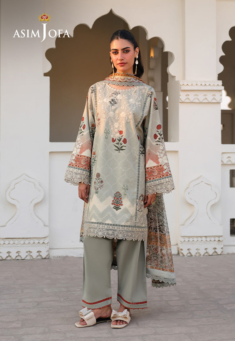 PRINTED EMBROIDERED LAWN 3 PCS