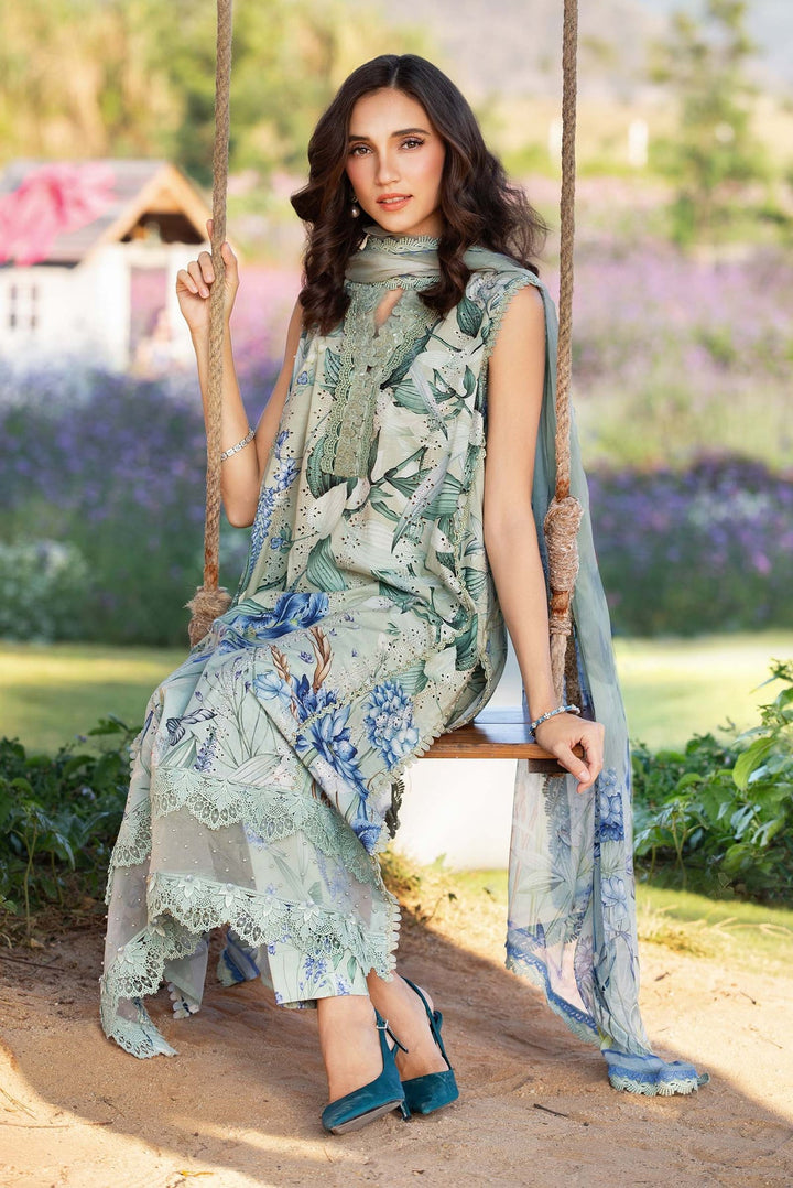 3 Piece Unstitched Printed Lawn Suit