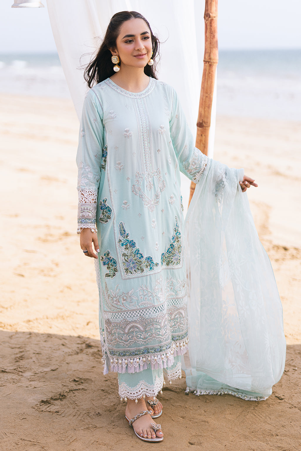 ZARPOSH SAGAR KINARAY LUXURY LAWN-Divine